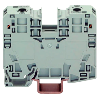 2-Leiter-Durchgangsklemme WAGO, 35mm², für TS 35x15, 600V, 125A, grau 