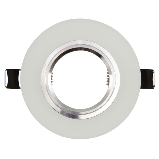 Einbaurahmen McShine "LED-39" rund, Ø90mm, Glas, mit LED-Beleuchtung 