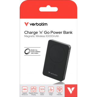 Akku Powerbank Verbatim, 10.000mAh, schwarz 