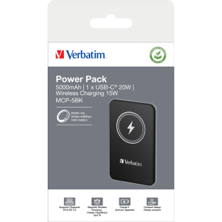 Akku Powerbank Verbatim, 5.000mAh, MCP-5BK, schwarz 