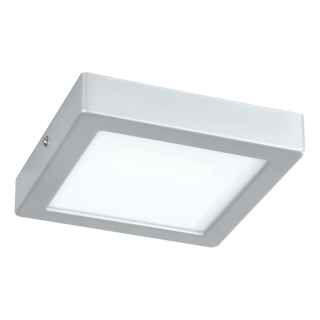Aufbauleuchte EGLO "Idun", LED, 9,5W, 1500lm, 4000K, silber/weiß, 17x17x3cm 