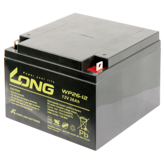 Bleiakku KUNG LONG "WP26-12" 12V/26Ah, VdS, 166x175x125mm, 9,53kg 
