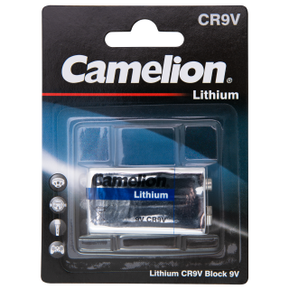 Block-Batterie Camelion Lithium, 9V, Typ CR9V, 1.200mAh, 1er-Blister 