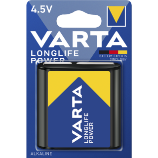 Block Batterie VARTA "Longlife Power" Alkaline, 3LR12, 4,5V 