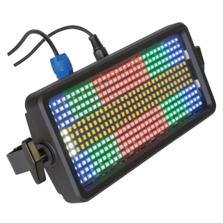 DMX-Lichteffekt IBIZA "FLASH-COLOR-STROBE", 384 LED RGB+W,110-240V, 320x160x75mm 