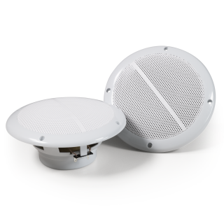 Decken- und Wandaußenlautsprecher HOLLYWOOD "WL-18", Ø 179mm, 100 Watt, weiß, Paar 