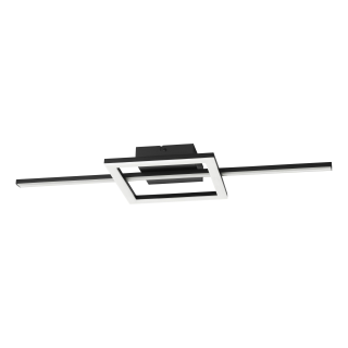 Deckenleuchte EGLO "Agostino", LED, 19,5W, 2600lm,2700K/4000K/6500K,schwarz/weiß 
