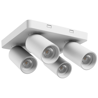 Deckenleuchte "MADARA ALTRO SQUARE", 4x GU10, 250V, IP20, weiß 