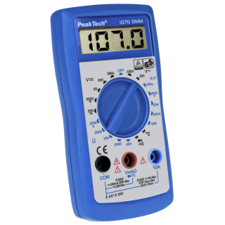 Digitalmultimeter PeakTech "P1070", 2000 Counts, 300 V AC/DC, 10 A DC, TÜV/GS 