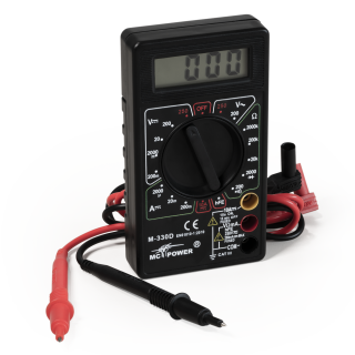 Digitalmultimeter McPower "M-330D" schwarz, 3½-stellig, akustischer Durchgangsprüfer 