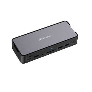 Docking-Station Verbatim "CDS-15", 4x USB 2.0/3.2-A, 2x USB 3.2-C, 2x HDMI 8K 