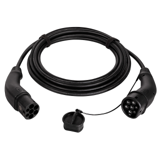 E-Auto-Ladekabel, Typ 2, 3-phasig, 32 A, 22 kW, 7,5m 