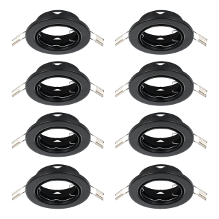 Einbauleuchte EGLO "Agulo", GU10, 10x35W, Stahl, schwarz, Ø8,6cm, 10er-Set 