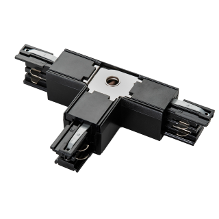 Einspeiser-Steckverbinder "SPS2" für 3-Phasen-Schienensystem, T-T2 Links,schwarz