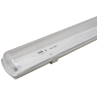 Feuchtraumleuchte 120cm für 2 LED Röhren, IP65 