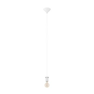 Hängeleuchte EGLO "Capoliveri-E", E27, 1x40W, Kunststoff/Stahl, weiß, 110xØ12cm 
