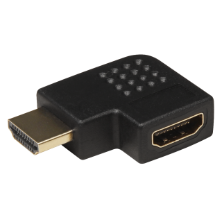 HDMI-Adapter, HDMI Stecker -> HDMI Buchse, rechtwinklig 