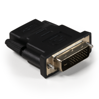 HDMI-Adapter HOLLYWOOD, HDMI Kupplung auf DVI Stecker, vergoldete Kontakte 