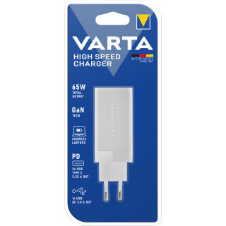 High Speed Ladeadapter VARTA, weiß, 2x USB-A, 2x USB-C 