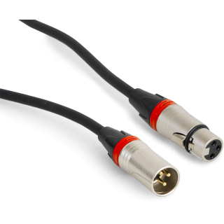 Hochwertiges Audiokabel BST "SOUND-XLRM-XLRF-10" 10m, XLR Stecker u. Buchse 