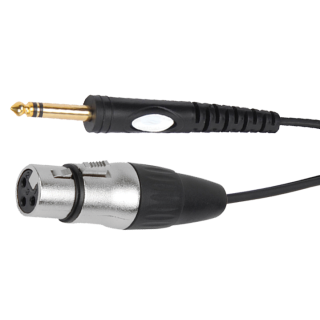 Hochwertiges Verbindungskabel BST "XLRF-JACKM-6" 6m,1x Klinkenstecker 1x XLR 