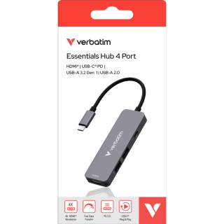 Hub Verbatim, USB-C Essentials, 4 Port  