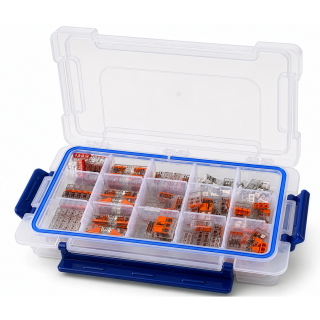 Klemmen-Set WAGO mit 100 Klemmen in praktischer Sortimentsbox 