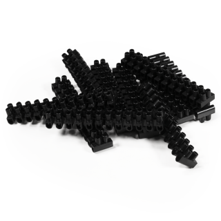 Lüsterklemme McPower, 12 Klemmen, 2,5mm², 3A, schwarz, 10er-Pack 