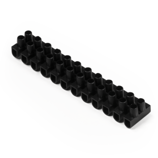 Lüsterklemme McPower, 12 Klemmen, 2,5mm², 3A, schwarz 