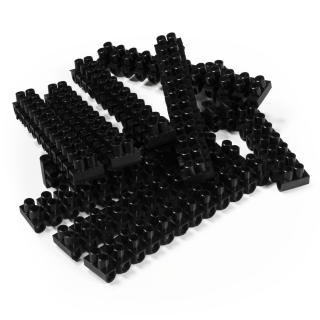 Lüsterklemme McPower, 12 Klemmen, 4,5mm², 5A, schwarz, 10er-Pack 