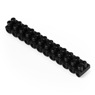 Lüsterklemme McPower, 12 Klemmen, 4,5mm², 5A, schwarz 