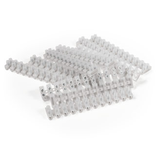 Lüsterklemme McPower, 12 Klemmen, 6,0mm², 10A, transparent, 10er-Pack 