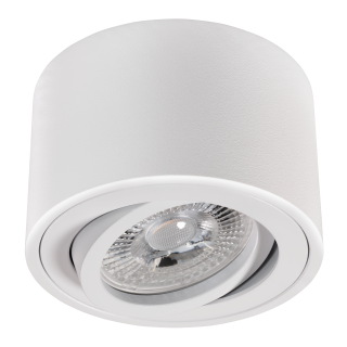 LED-Aufbauleuchte McShine, 5W, 400Lumen, 3000K, ØxH 80x50mm 