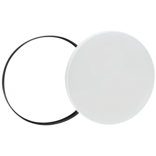 LED-Deckenleuchte "Nymphea", 18W, 230V, 2350lm, CCT, IP54, schwarzer Ring, weiß 
