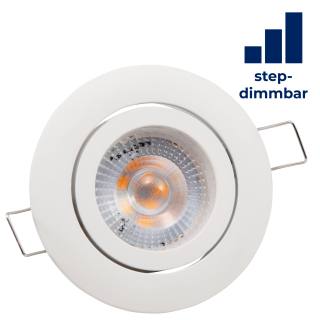 LED-Einbauleuchte McShine "Eco-50" 5W, 400lm, 3000K, step-dimmbar 