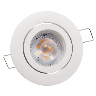 LED-Einbauleuchte McShine "Eco-50" 5W, 400lm, 3000K, weißes Gehäuse 