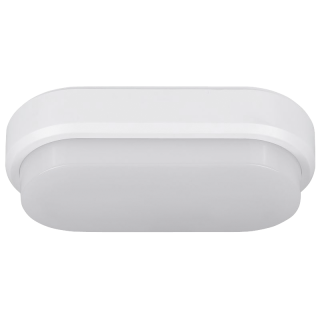 LED-Feuchtraumleuchte Oval IP54, 550lm, 4000K, 8W, neutralweiß, Bewegungsmelder 