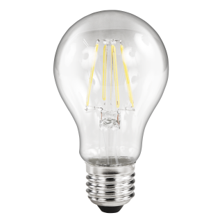 LED Filament Glühlampe McShine "Filed", E27, 4W, 490lm, warmweiß, klar 