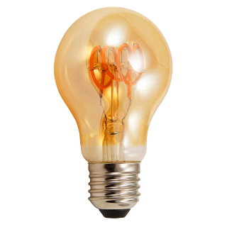 LED Filament Glühlampe McShine "Retro" E27, 4W, 280lm, warmweiß, goldenes Glas 