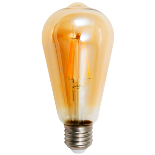 LED Filament Glühlampe McShine "Retro" E27, 4W, 420lm, warmweiß, goldenes Glas 