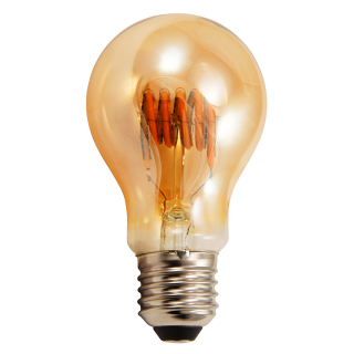 LED Filament Glühlampe McShine "Retro" E27, 6W, 490lm, goldenes Glas, dimmbar 