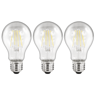 LED Filament Set McShine, 3x Glühlampe, E27, 2W, 200lm, warmweiß, klar 