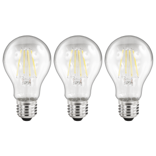 LED Filament Set McShine, 3x Glühlampe, E27, 4W, 470lm, warmweiß, klar 