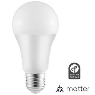 LED-Glühbirne ITIUS, E27, 10W, 900lm, RGB + CCT, matter über Thread 
