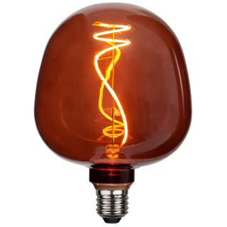LED-Lampe "Cognac Apple", E27, 1800K, 1W, 80 Ra, 40lm, ca. 12,5x17cm 