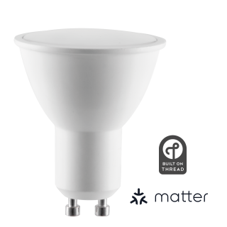 LED-Leuchtmittel ITIUS, GU10, 4,8W, 500 Lumen RGB + CCT, matter über Thread 