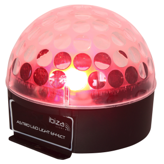 LED-Lichteffekt IBIZA "ASTRO1" 3x 3W RGB-LEDs, 81 Linsen 