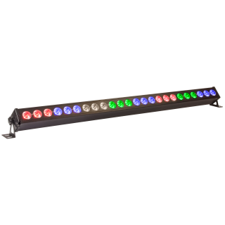 LED-Lichtleiste IBIZA "LEDBAR24-RC" 24x 4W RGB+W LEDs, DMX, Fernbedienung 