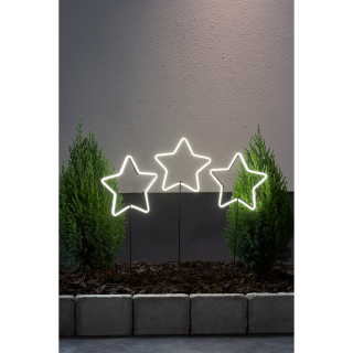 LED-Lichtstern "Neonstar", 3 Stück, 0.06W, 12V, 216 LED's, 220x60cm, schwarz 