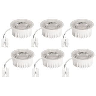 LED-Modul McShine "MCOB", 5W, 400lm, 230V, 50x25mm, 4000K, dimmbar, 6er-Pack 